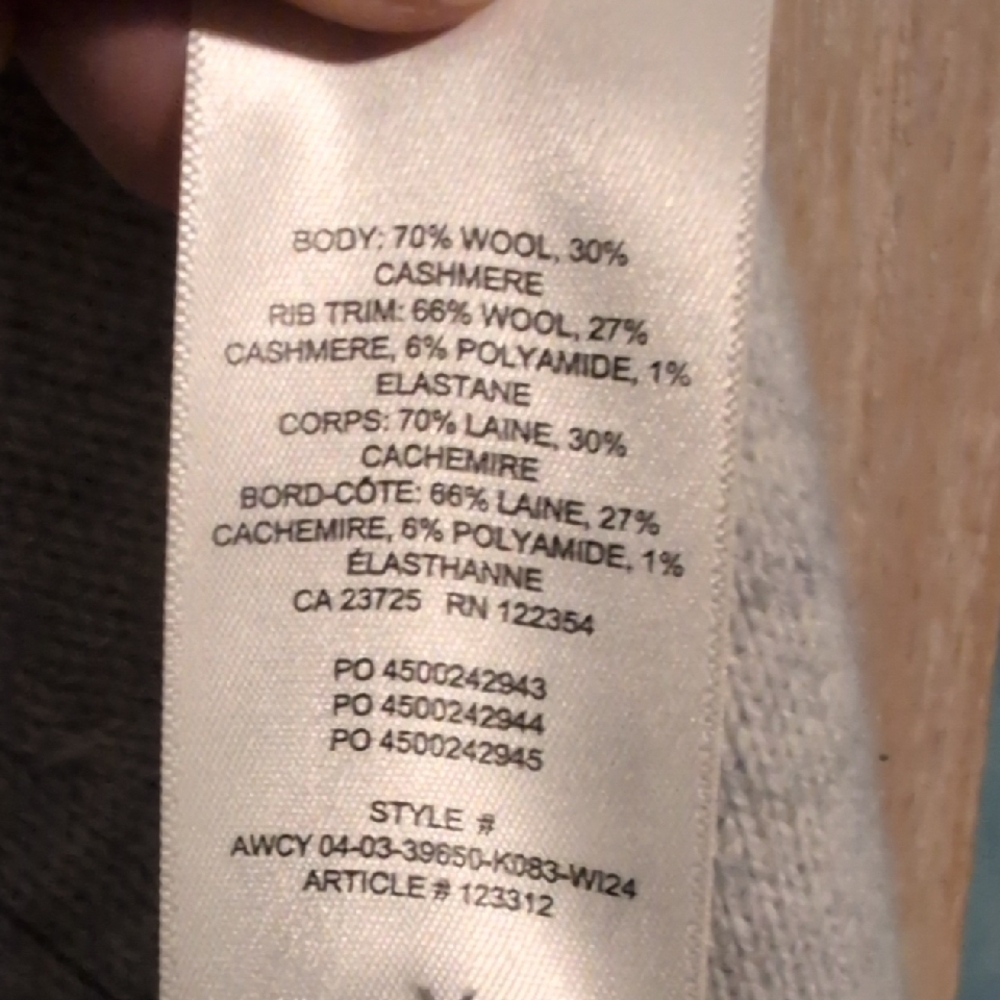 Wilfred Light Gray Knit Cardigan - Picture 2 of 2